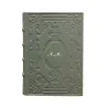 Diario in pelle Graffite colore grigio con decorazione - Conti Borbone - Milano - personalizzazione corsivo