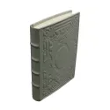 Agenda en cuir Graffite, couleur gris avec décoration - Conti Borbone - Milan - made in italy - dos