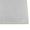 Sottomano pelle Ghiaccio, pelle di vitello bianco - Conti Borbone - Tappetino personalizzabile - decorazione 90 - stampatello
