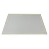 Sottomano pelle Ghiaccio, pelle di vitello bianco - Conti Borbone - Tappetino personalizzabile - decorazione 90 - stampatello