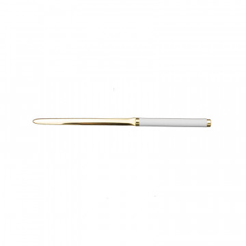 Ice leather knife - Conti Borbone - Paper knife in white calf leather