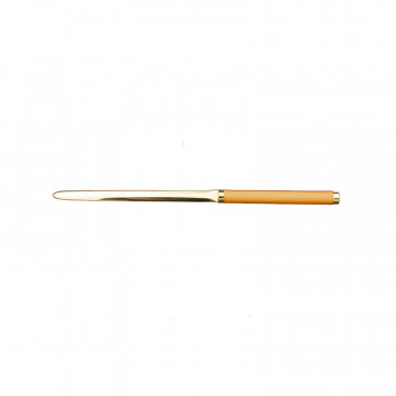 Sun leather knife - Conti Borbone - Paper knife in yellow calf leather