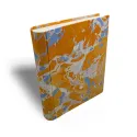 Álbum de fotos en papel jaspeado naranja azul coral blanco Viviana - Conti Borbone - prospectiva estándar