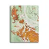 Album foto in carta marmorizzata marrone verde bianco Veronica - Conti Borbone - fronte standard