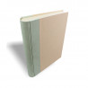 Photo album Aqua with leather spine in blue color and parchment paper - Conti Borbone - spine