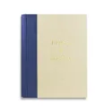 Fotoalbum Bluette mit blauem Lederrücken und Pergamentpapier - Conti Borbone - Blockbuchstaben Personalisierung