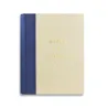 Album foto Bluette con dorso in pelle Blu e carta pergamena - Conti Borbone - personalizzazione stampatello