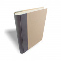 Photo album Anthracite with grey leather spine and parchment paper - Conti Borbone - spine