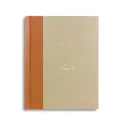Album photo Citrouille avec dos en cuir orange et papier parchemin - Conti Borbone - italique personnalisable