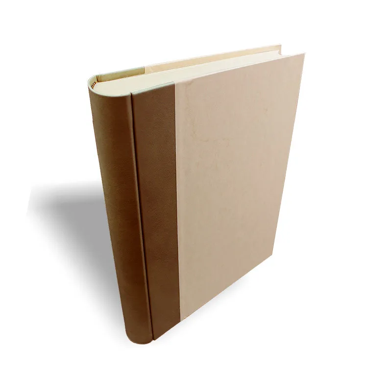 Fotoalbum Cuoio mit hellbraunem Lederrücken und Pergamentpapier - Conti Borbone - rücken