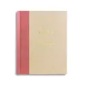 Fotoalbum Fuxia mit rosa Lederrücken und Pergamentpapier - Conti Borbone - Blockbuchstaben Personalisierung