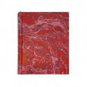 Photo album in marbled paper red, blue white Emanuele - Conti Borbone - Standard front