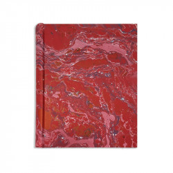 大理石纹纸相册，红色，蓝色，白色 Emanuele - Conti Borbone - 标准正面
