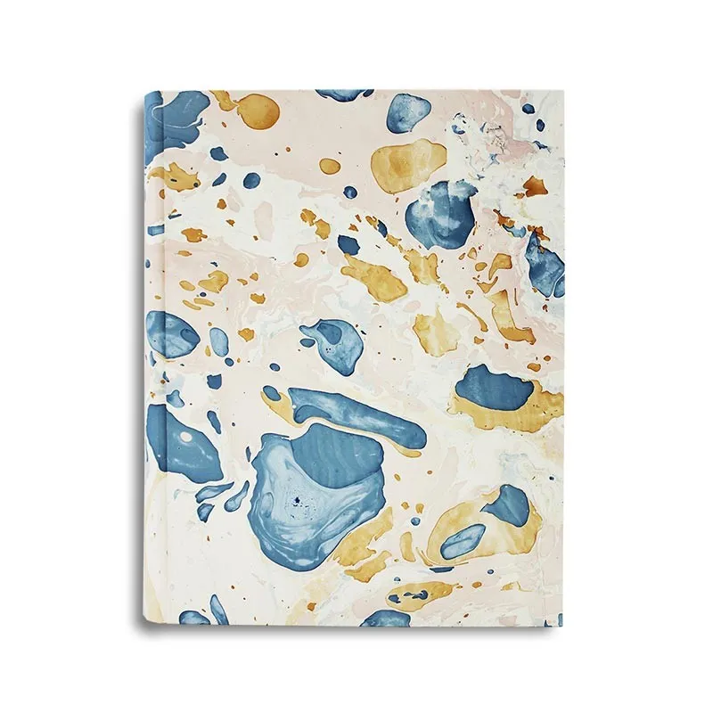 Album foto Elena in carta marmorizzata color blu, rosa e beige - Conti Borbone - standard