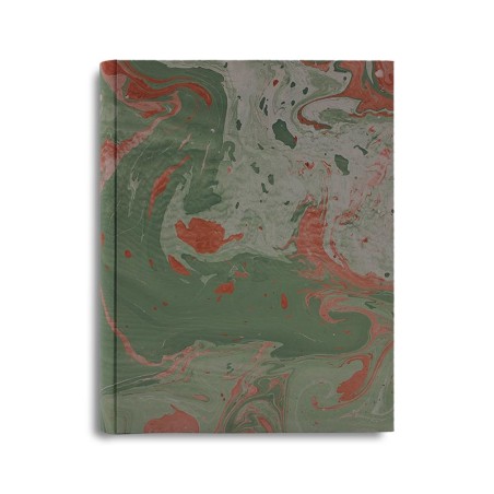 Album photo Roby en papier marbré vert et rouge - Conti Borbone - standard