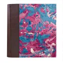 Photo album Cioccolato - leather and marbled paper - Conti Borbone