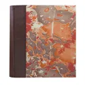 Photo album Cioccolato - leather and marbled paper - Conti Borbone