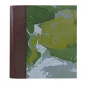 Photo album Cioccolato - leather and marbled paper - Conti Borbone