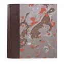 Photo album Cioccolato - leather and marbled paper - Conti Borbone