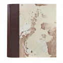 Album photo Cioccolato - cuir et papier marbré - Conti Borbone