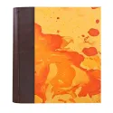 Photo album Cioccolato - leather and marbled paper - Conti Borbone