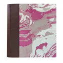 Photo album Cioccolato - leather and marbled paper - Conti Borbone