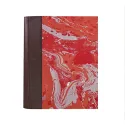 Photo album Cioccolato - leather and marbled paper - Conti Borbone