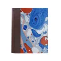 Photo album Cioccolato - leather and marbled paper - Conti Borbone