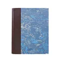 Photo album Cioccolato - leather and marbled paper - Conti Borbone