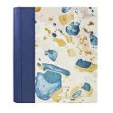 Photo album Bluette - leather and marbled paper - Conti Borbone