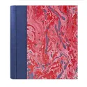 Photo album Bluette - leather and marbled paper - Conti Borbone