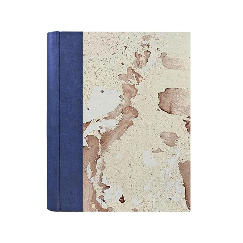 Fotoalbum Bluette - Leder und marmoriertes Papier - Conti Borbone