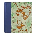 Photo album Bluette - leather and marbled paper - Conti Borbone