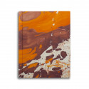 Photo album in marbled paper brown orange Merida - Conti Borbone - standard
