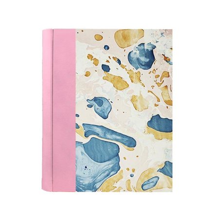 Camelia Photo Album in Leather and Marbled Paper | Conti Borbone