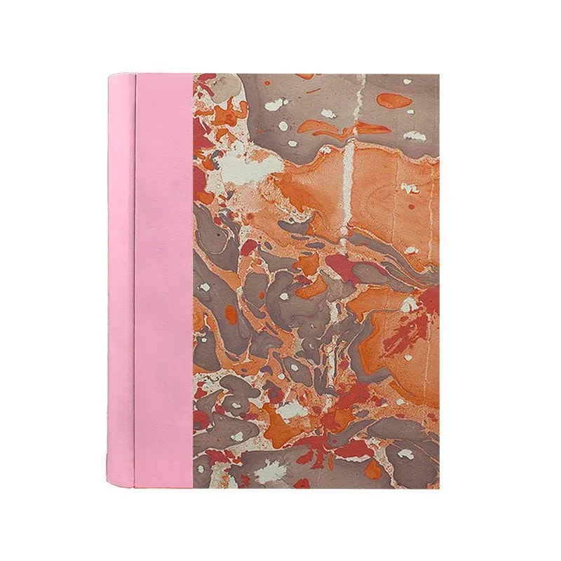 Album foto Camelia - pelle e carta marmorizzata - Conti Borbone