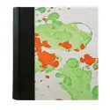 Photo album Dark - leather and marbled paper - Conti Borbone