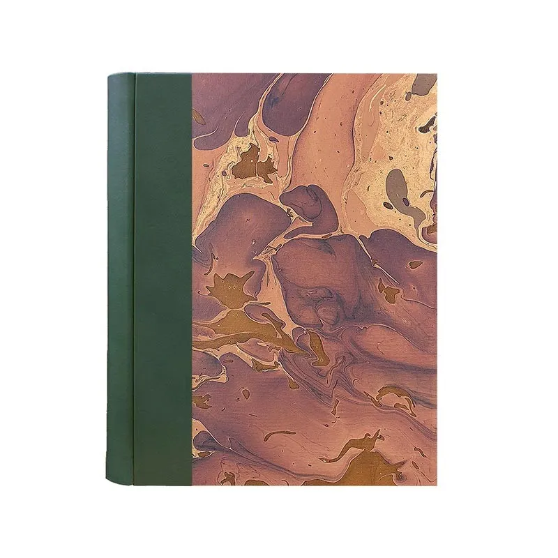 Fotoalbum Pino - Leder und marmoriertes Papier - Conti Borbone