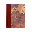 Photo album Fragola - leather and marbled paper - Conti Borbone