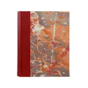 Photo album Fragola - leather and marbled paper - Conti Borbone