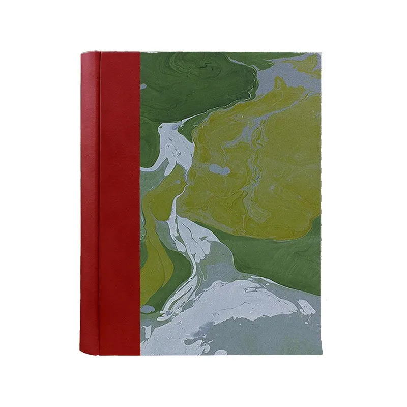 Photo album Fragola - leather and marbled paper - Conti Borbone