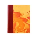 Photo album Fragola - leather and marbled paper - Conti Borbone