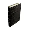 Diario in pelle Dark colore nero con decorazione - Conti Borbone - Milano dorso