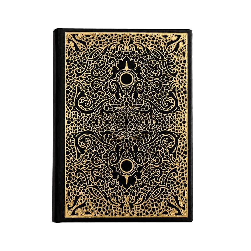 Damasco Diary in black, customizable cowleather