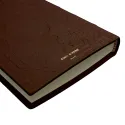Cuoio leather diary, brown color with decoration - Conti Borbone - Milan - made in Italy - Brand