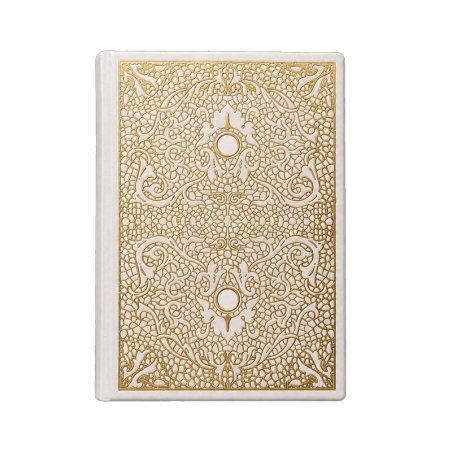 Damasco Diary in white, customizable cowleather