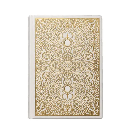 Damasco Diary in white, customizable cowleather