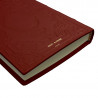 Ruby leather diary, bordeaux color with decoration - Conti Borbone - Milan - made in Italy - Brand