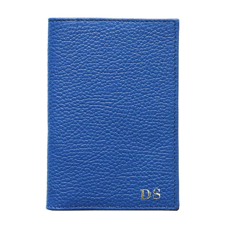 Porta passaporto pelle Royal - Conti Borbone - In vera pelle blu